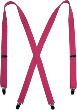 CTM® Women's Elastic Clip-End 1 Inch Basic Suspenders