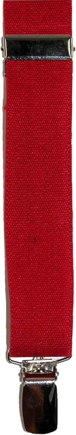 CTM® Women's Elastic Clip-End 1 Inch Basic Suspenders