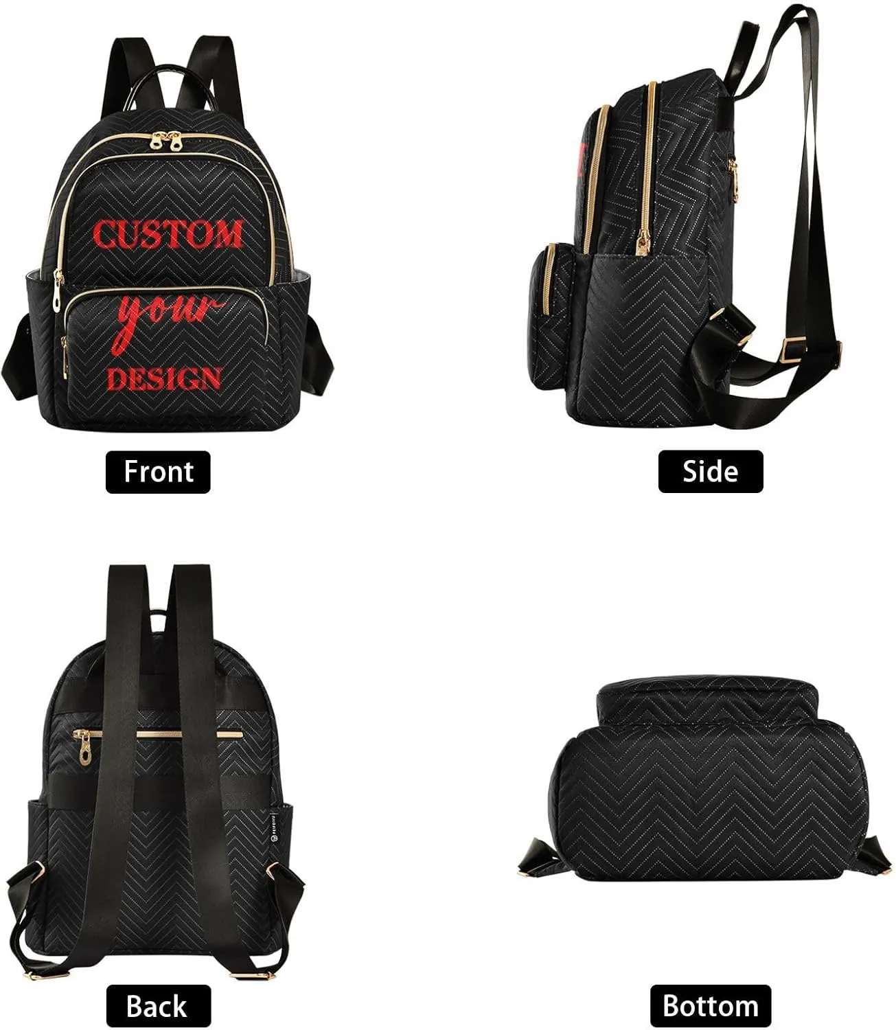 Custom Backpack for Women Light Weight Small Backpack Purses Daily Backpack for Travel Lightweight Daypack for Work Daily Party (Medium Pattren 1)