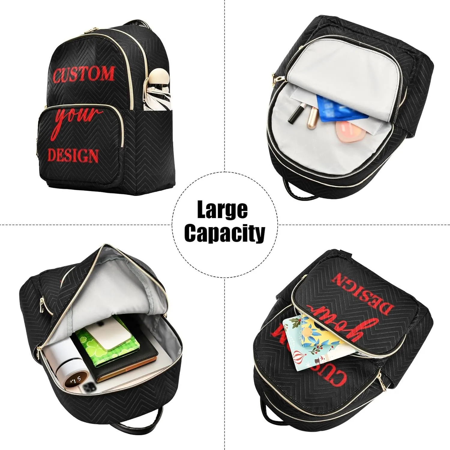 Custom Backpack for Women Light Weight Small Backpack Purses Daily Backpack for Travel Lightweight Daypack for Work Daily Party (Medium Pattren 1)