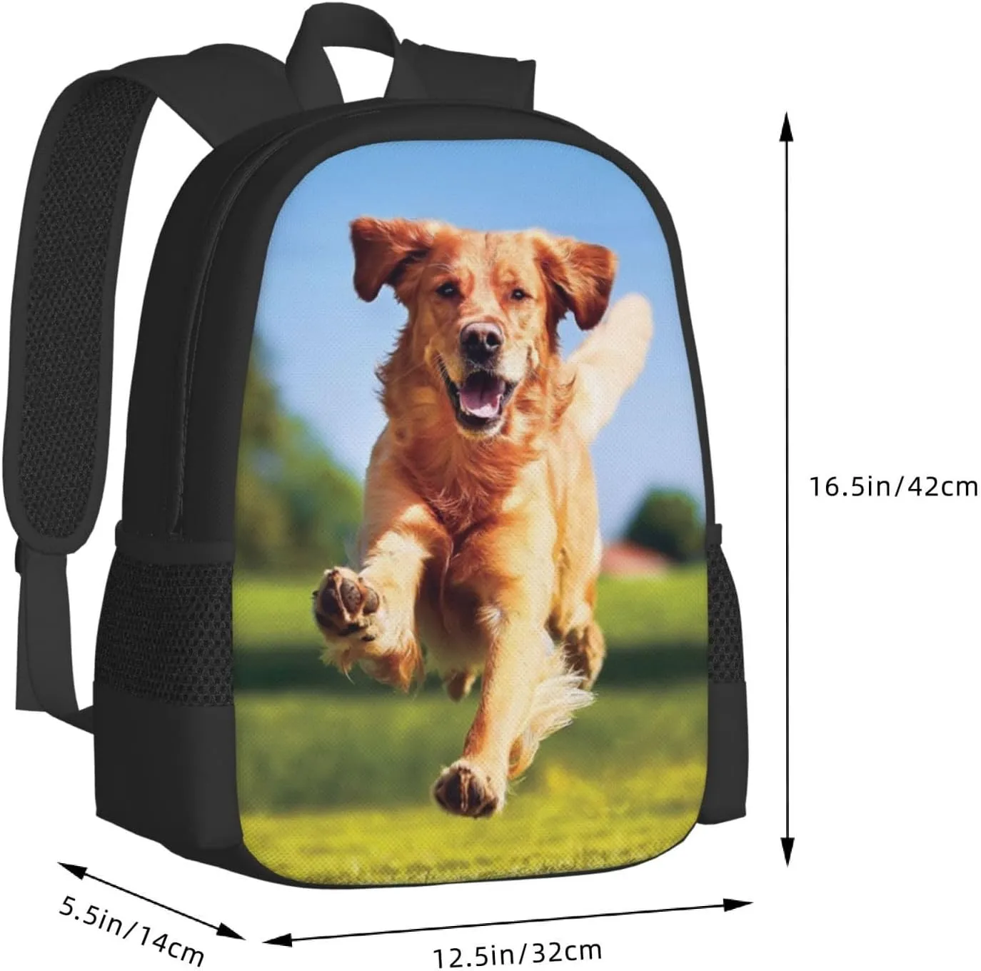 Custom Backpack, Personalized Backpack with Photo Text Name, Customized Large Capacity Casual Cute Backpack for Work Hiking Camping Travel, Style 1