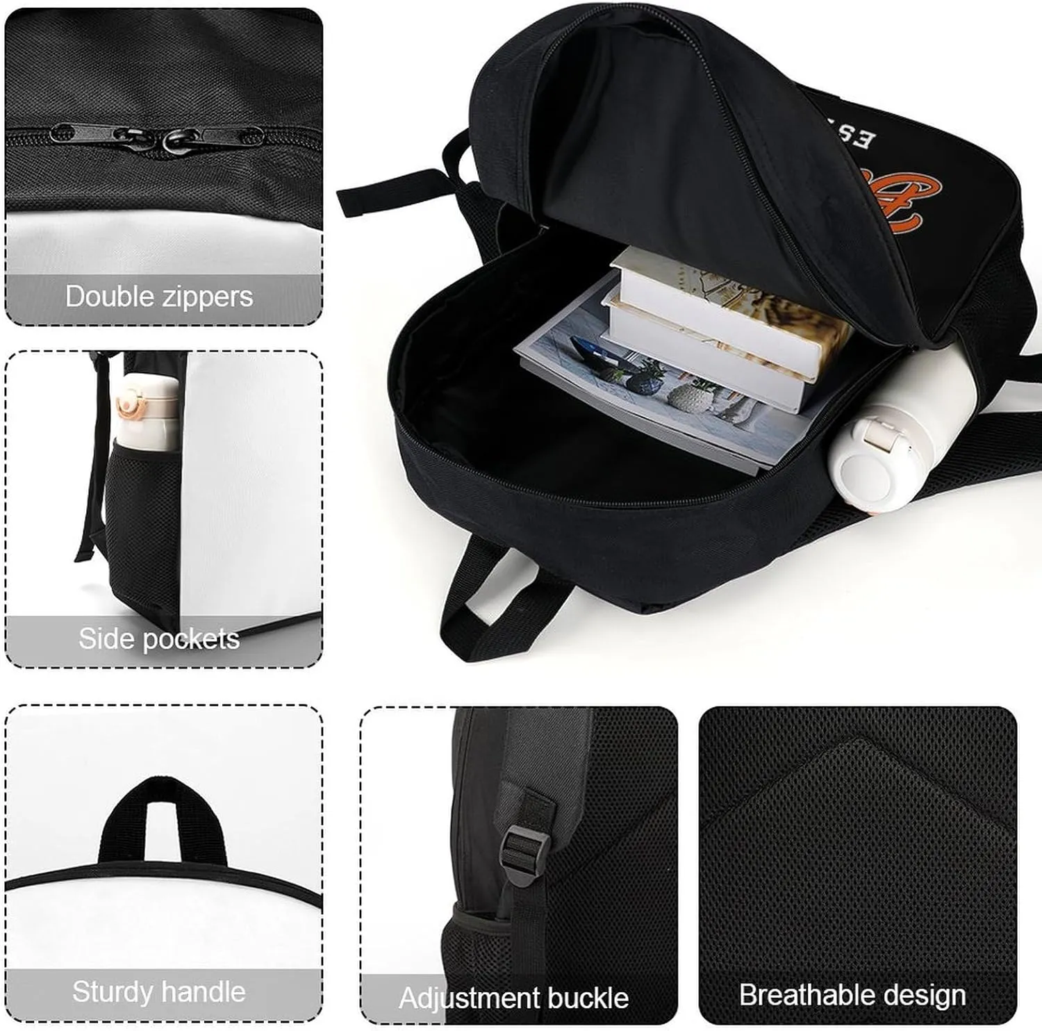 Custom Baltimore Backpack Gift for Men Women Boys Girls, Personalized Name Number Shoulder Bag for School Travel Daypack