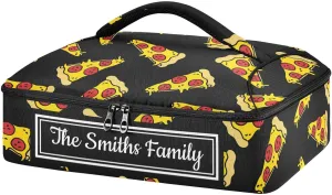 Custom Casserole Dish Carrier Bag Pizza Food Personalized Insulated Casserole Carrier Portable Leakproof Food Carrier for Travel, Potluck Parties, Beach