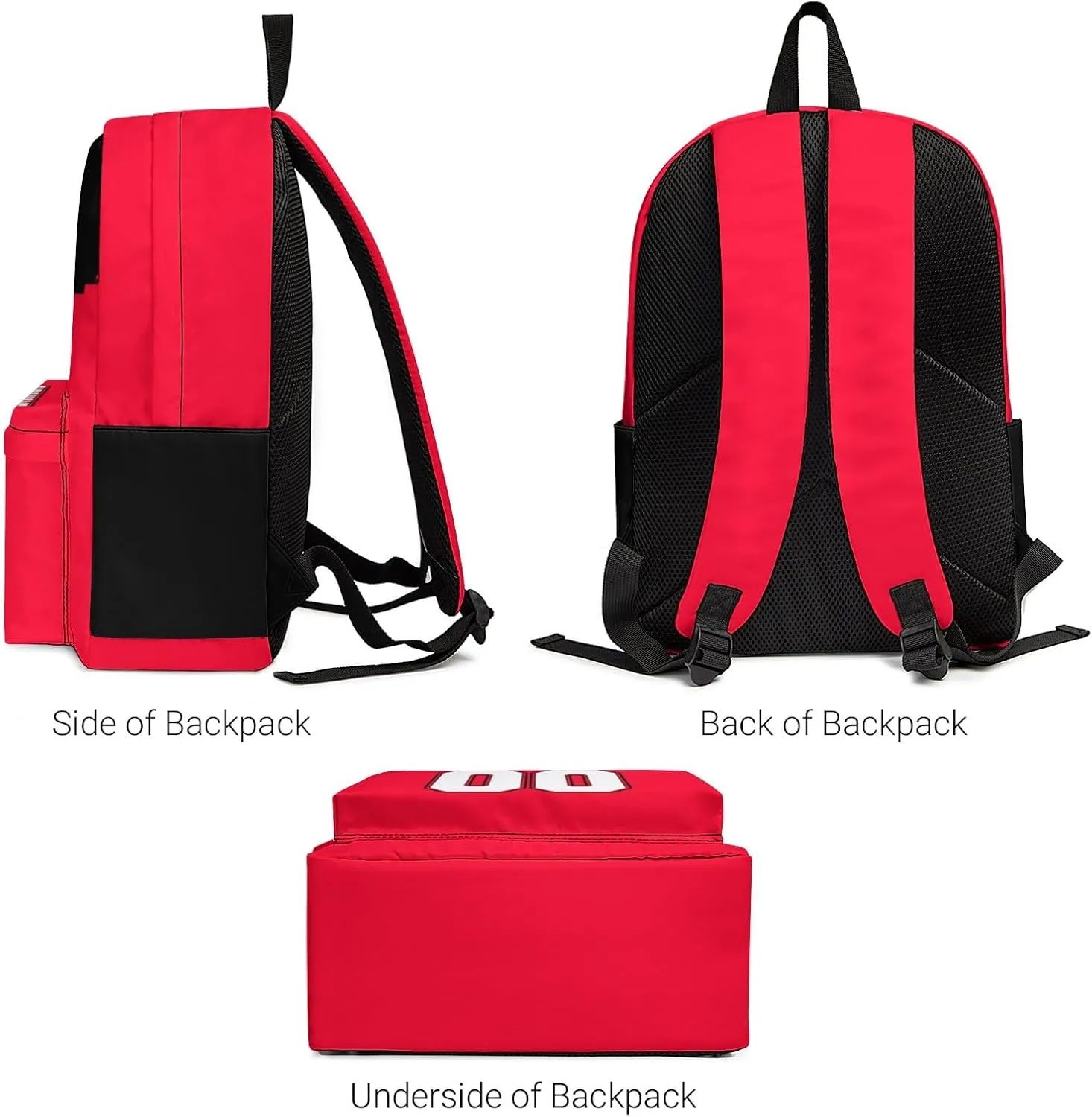 Custom Cincinnati Backpack High Capacity Personalized Name Number Laptop Bag Travel Shoulder Daypack Fans Gift for Men Women Boy