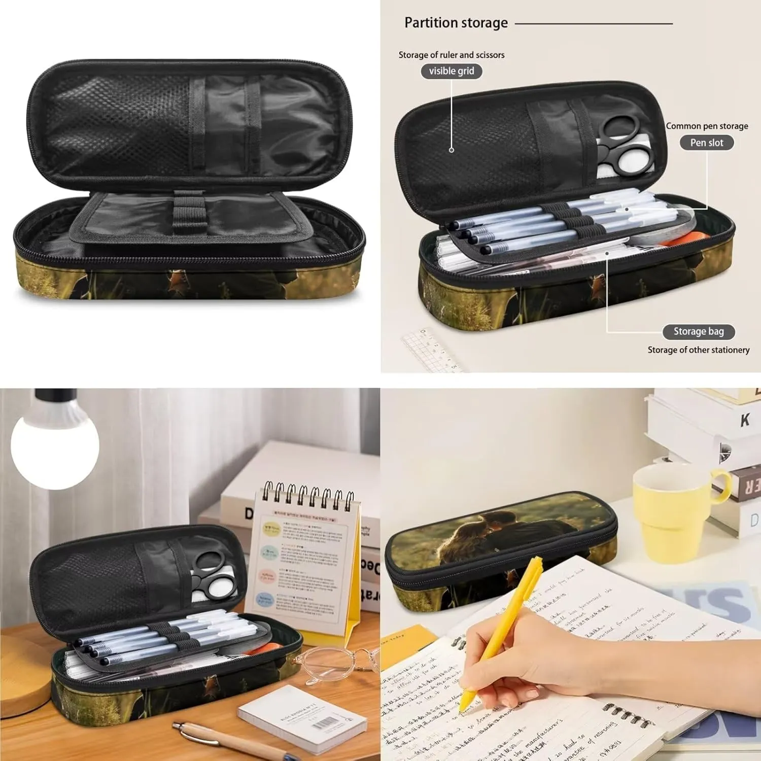 Custom Name/Image Backpack with Lunch Box Compartment Multi-Functional Large Capacity Tote Bag for School Waterproof Leakproof Insulated Lunch Bag and Pencil Case