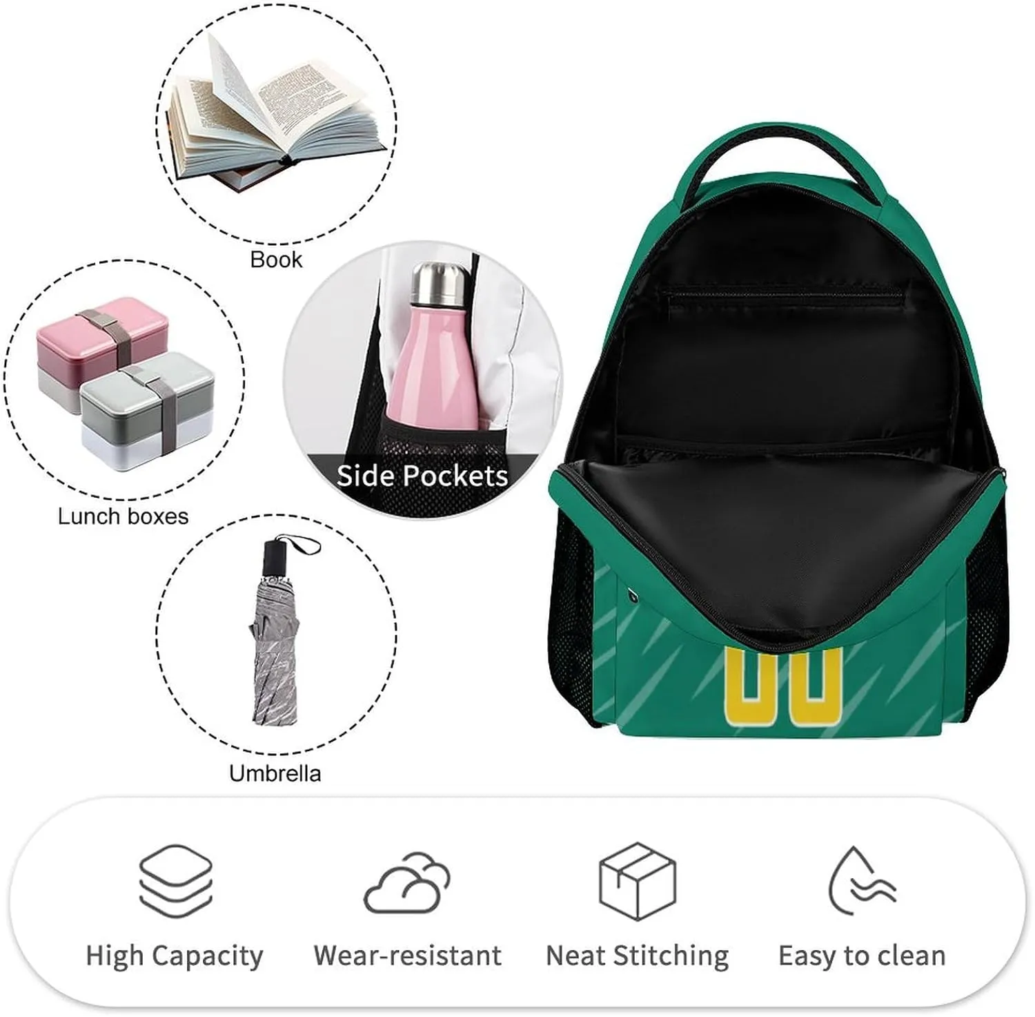 Custom Soccer National Team Backpack Personalized Youth Travel Bag High Capacity Fans Children Gifts for Boys & Girls