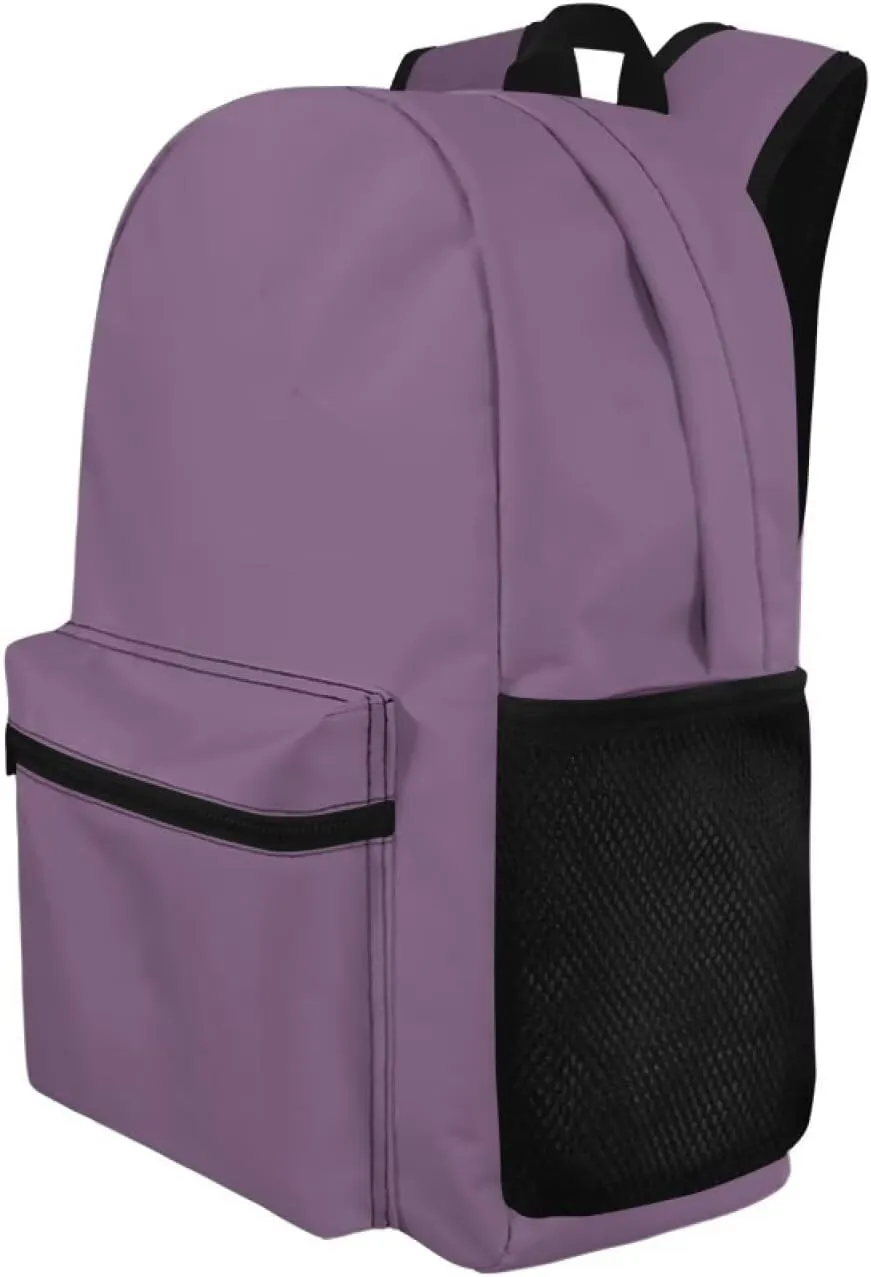 Customized All Over Print Backpack for Women & Men - 17 In Lightweight Laptop Backpack, Water Resistant College School Bookbag with Side Pockets, Trendy Travel Rucksack (Grape Purple)