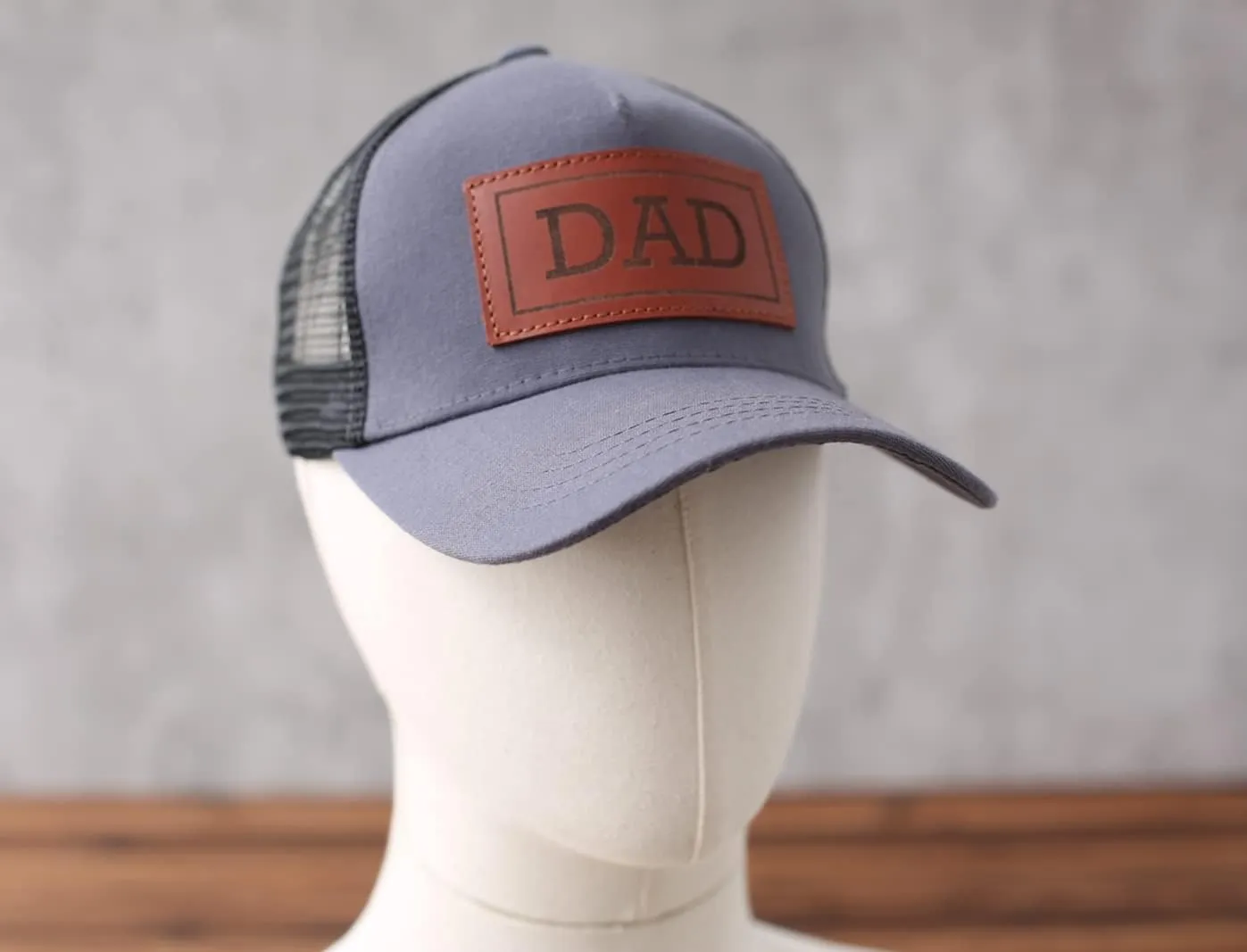 Dad Hat Gift for Father's Day - New Grandpa Gift Trucker Hat for Dad Golf Hat with Custom Leather Patch