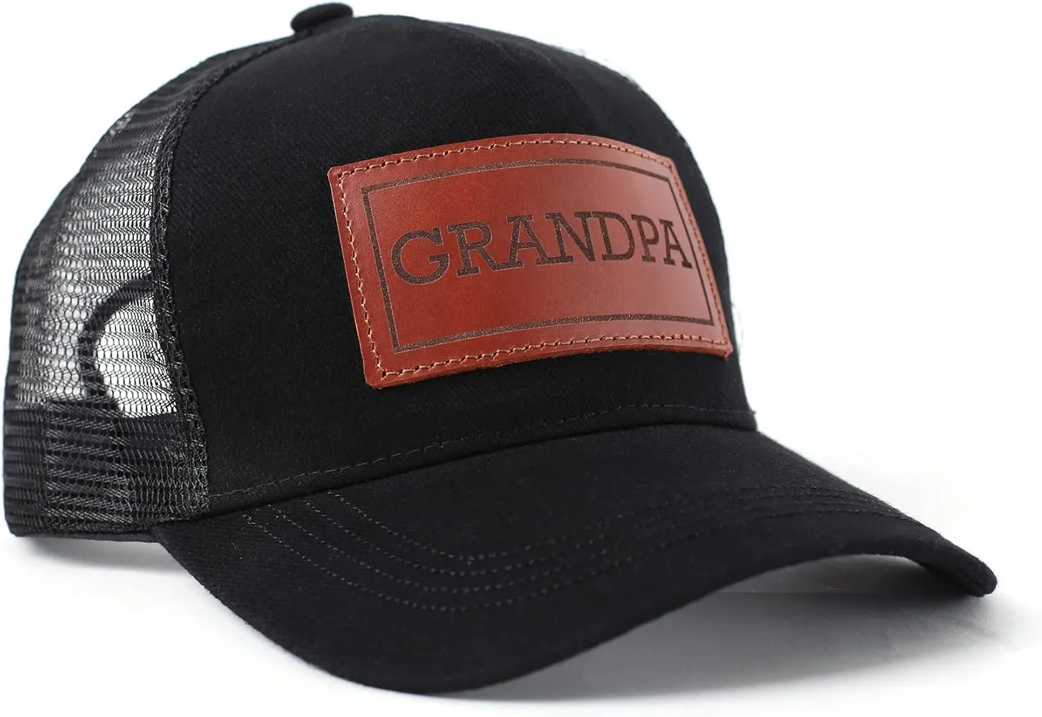Dad Hat Gift for Father's Day - New Grandpa Gift Trucker Hat for Dad Golf Hat with Custom Leather Patch
