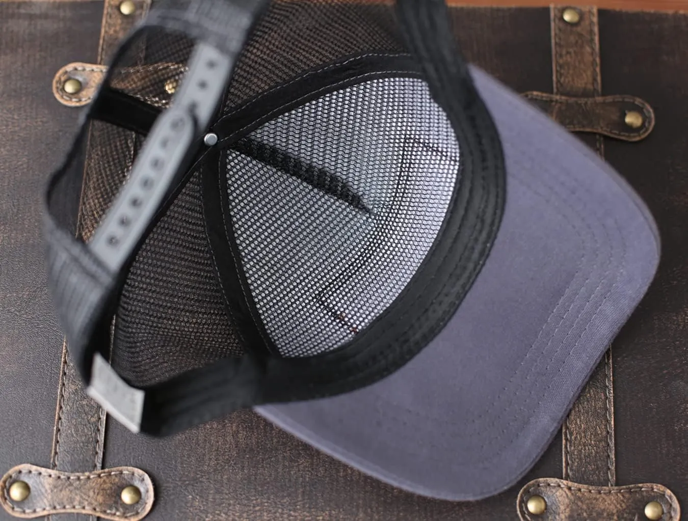 Dad Hat Gift for Father's Day - New Grandpa Gift Trucker Hat for Dad Golf Hat with Custom Leather Patch