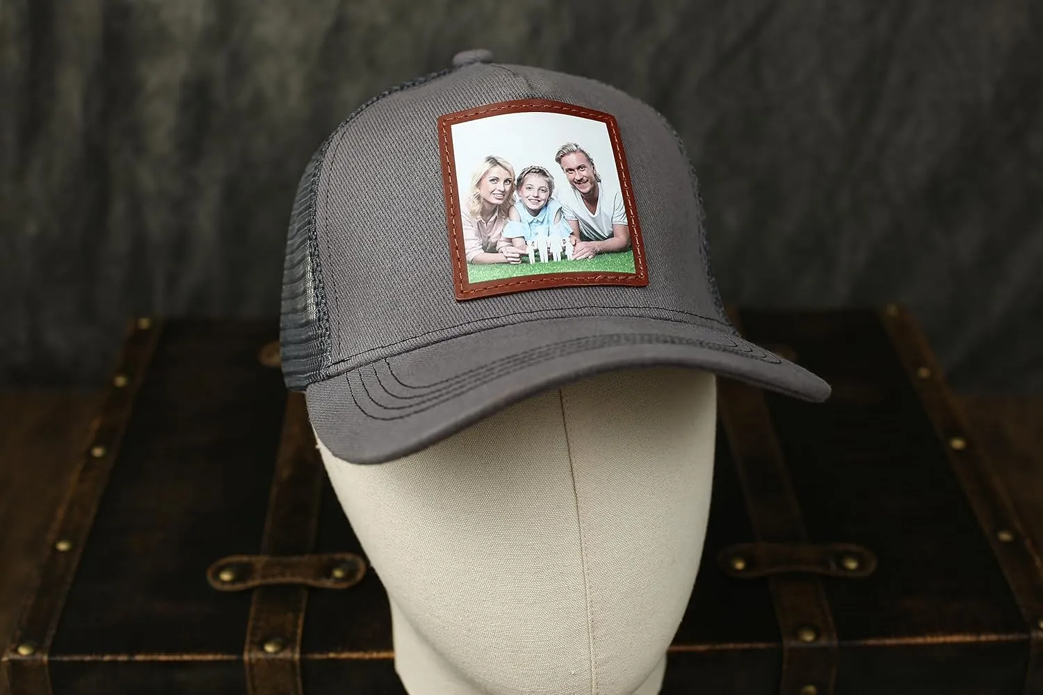 Dad Hat Gift for Father's Day - New Grandpa Gift Trucker Hat for Dad Golf Hat with Custom Leather Patch