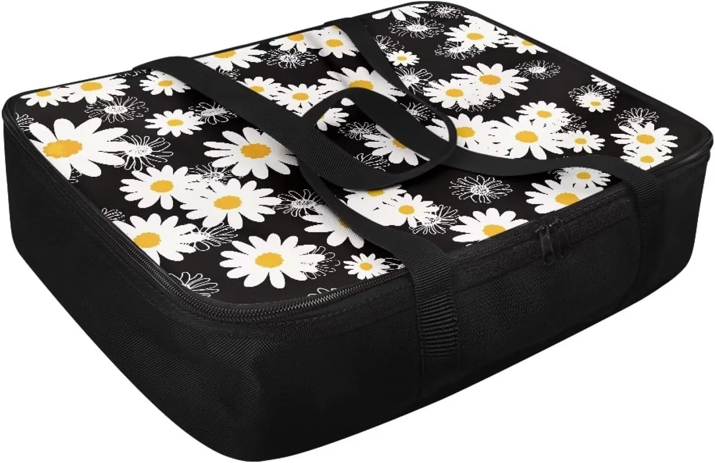 Daisy Insulated Casserole Carrier Travel Bag for Hot or Cold Food Casserole Dish Carrying Case with Heat Resistant Lining Reusable Food Carrier for Beach Parties Picnic