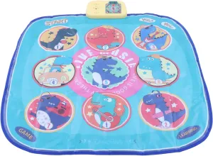 Dance Mat Foldable Music Challenge Levels Dinosaur Electronic Dance Pad for Children Toddler
