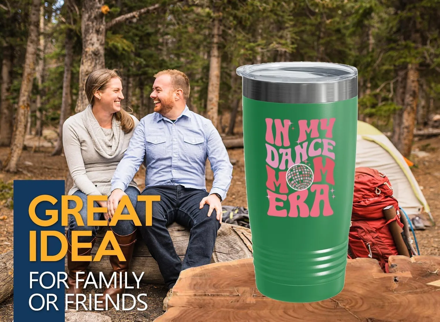 Dance Mom Era Tumbler 20oz Green -Dance Mom Era A - Dancer Dance Teacher Ballet Coach Instructor Choreographer Zumba Party People Pole Dancer