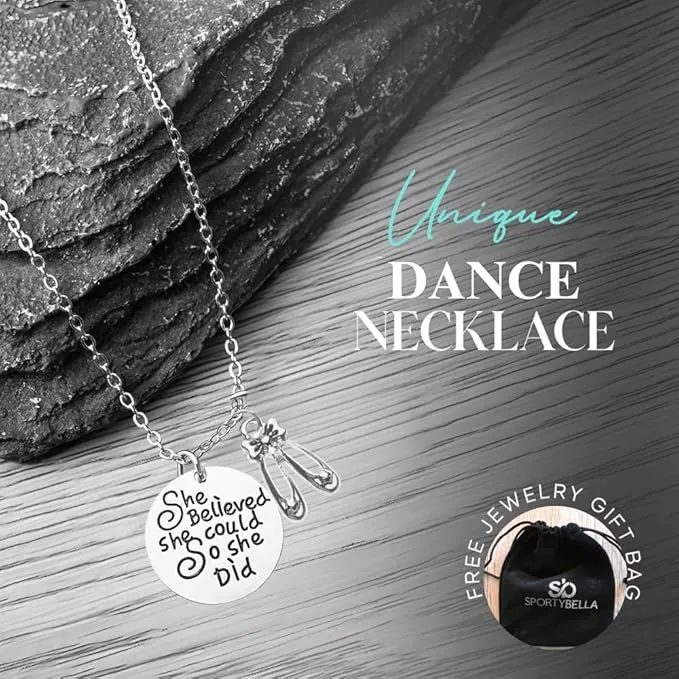 Dance Necklace- She Believed She Could