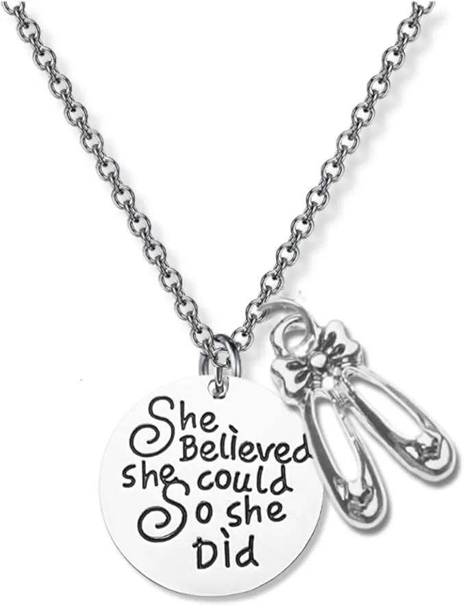 Dance Necklace- She Believed She Could