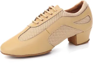 Dance Shoes for Women Ballroom Practice Training Split Sole Dancing Shoes 1.5 Inch Low Heel Latin Salsa Shoes