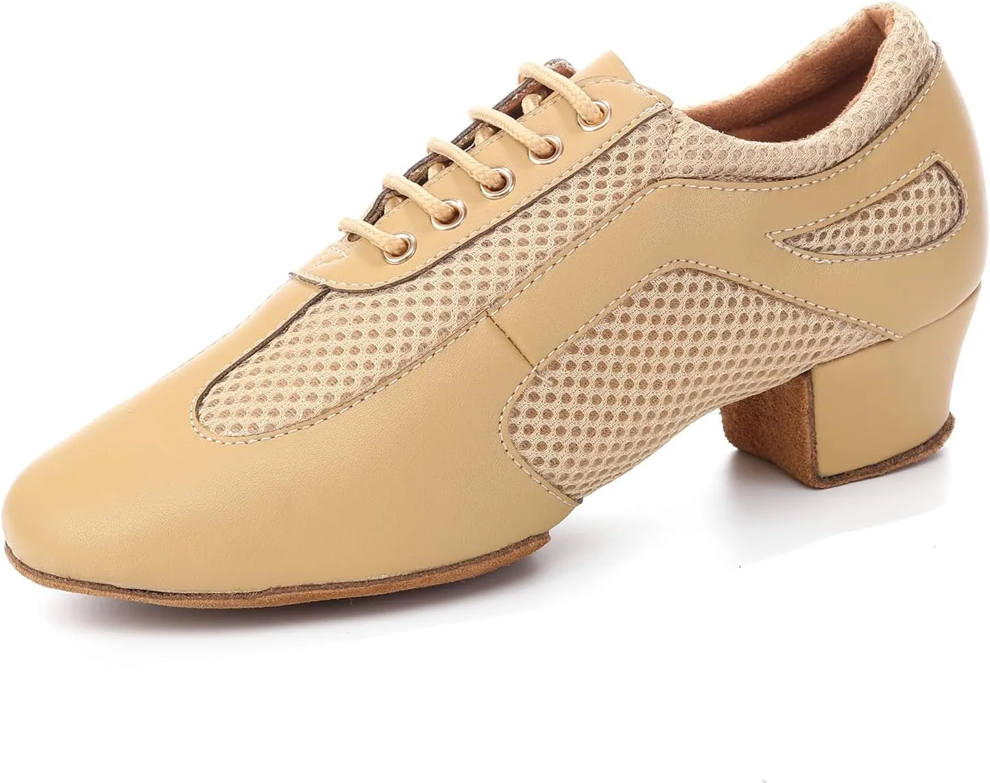 Dance Shoes for Women Ballroom Practice Training Split Sole Dancing Shoes 1.5 Inch Low Heel Latin Salsa Shoes