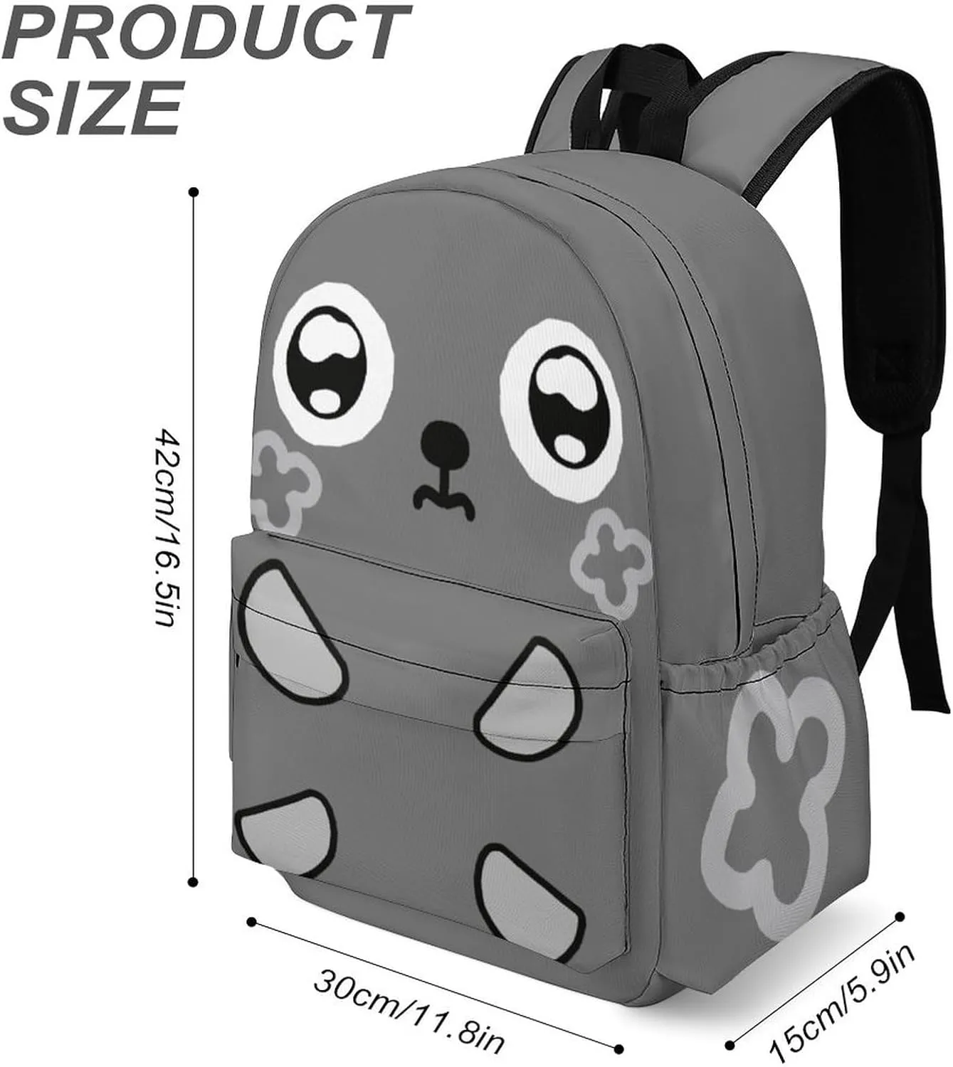 Dandy's World Backpack 16.5 Inch Single Compartment Double Shoulder Cartoon Cute Travel Backpack Lightweight