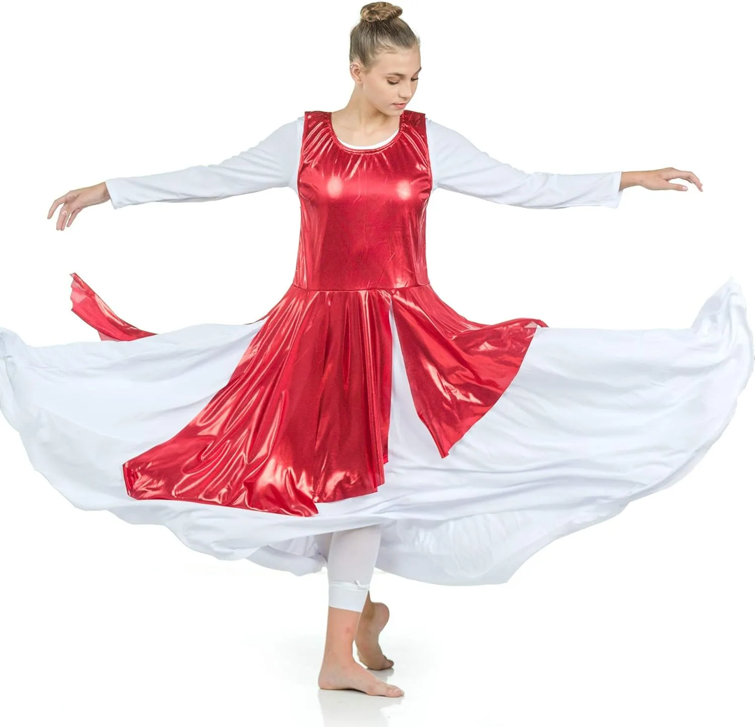 Danzcue Womens Asymmetrical Praise Dance Tunic