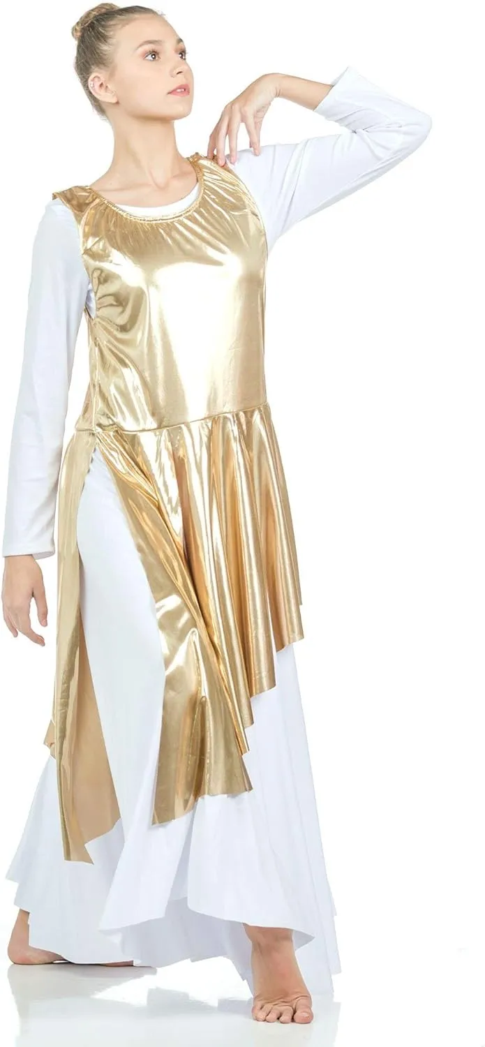 Danzcue Womens Asymmetrical Praise Dance Tunic