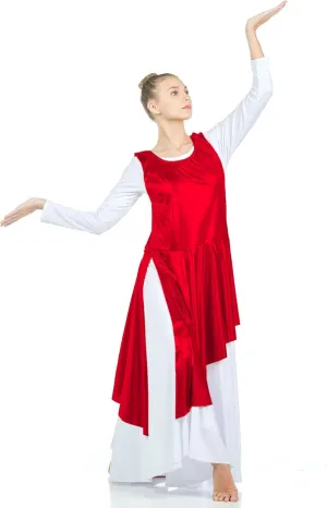 Danzcue Womens Asymmetrical Praise Dance Tunic