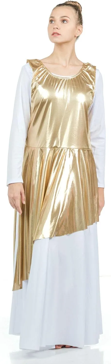 Danzcue Womens Asymmetrical Praise Dance Tunic