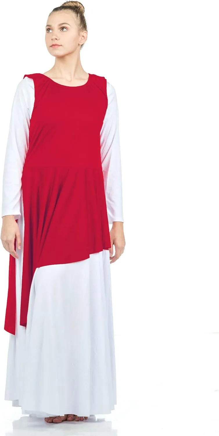 Danzcue Womens Asymmetrical Praise Dance Tunic