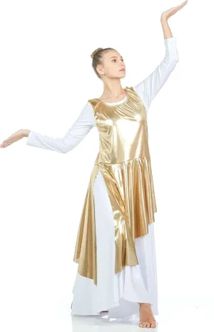 Danzcue Womens Asymmetrical Praise Dance Tunic