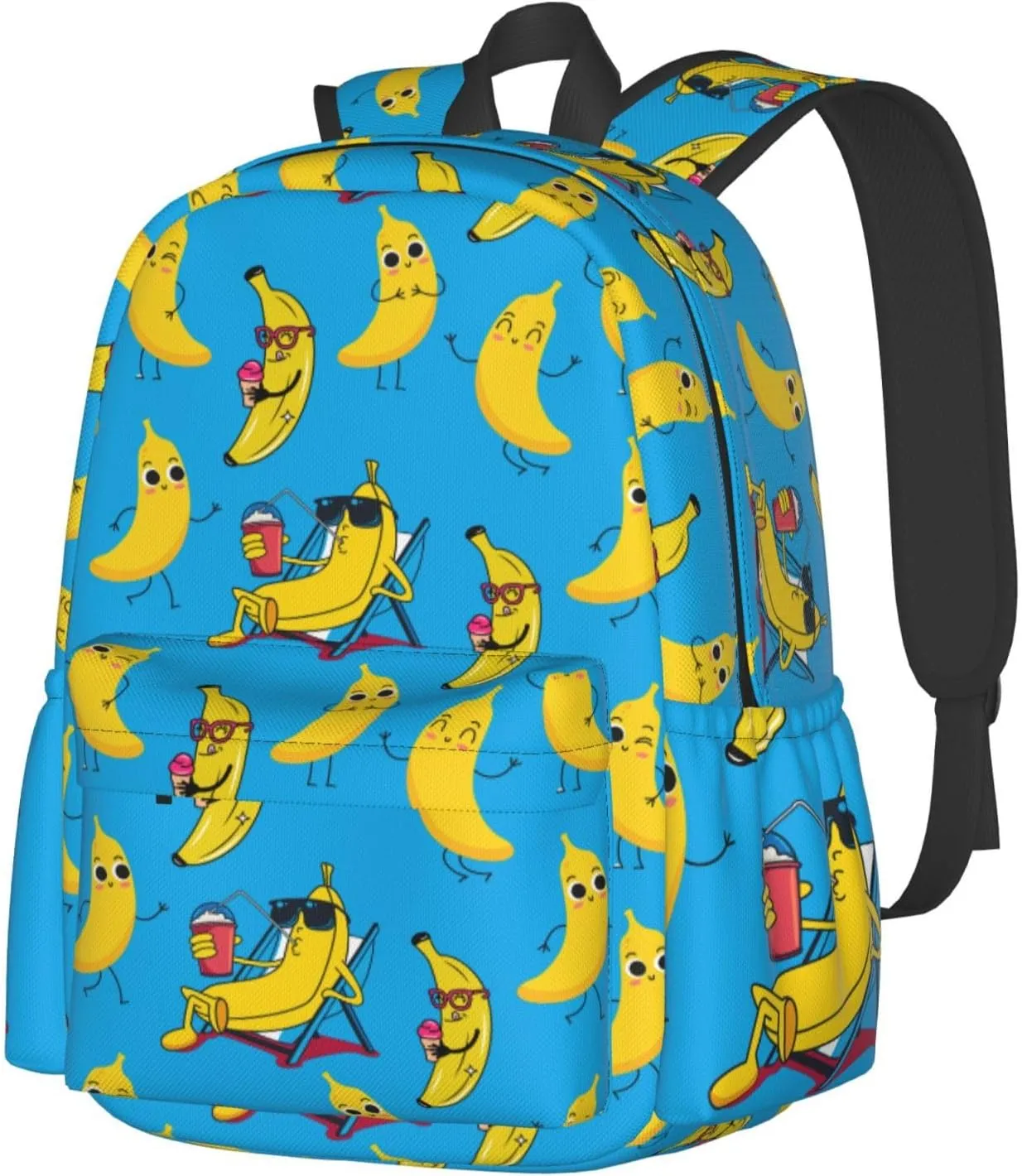 DEKIFNHG Funny Banana Backpack Casual Sports Bookbag School Laptop Backpack for Students Boys Girls
