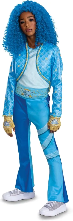 Descendants Chloe Deluxe Costume, Official Disney Descendants The Rise of Red Costume Jumpsuit, Wig not Included