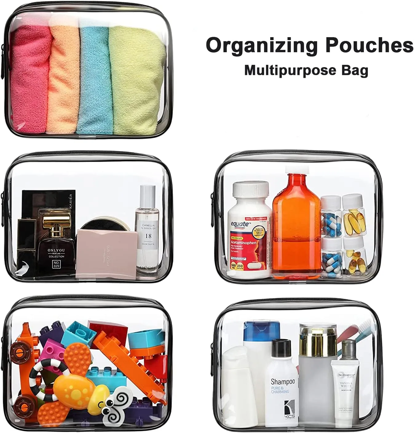 Diaper Bag with Organizing Pouches, Nappy Bags Handbag Multifunction Diaper Bag for Baby Care Travel Backpack Large Capacity Blue