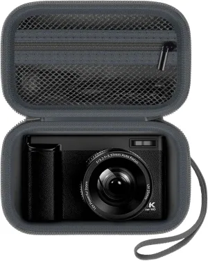 Digital Camera Case Compatible with TEBNGIHNM for Duluvulu for Oiadek for zheozeig for Zostuic for Toiauaha 4K Vlogging Camera. Storage Holder Bag for Canon PowerShot (Box Only)- Grey