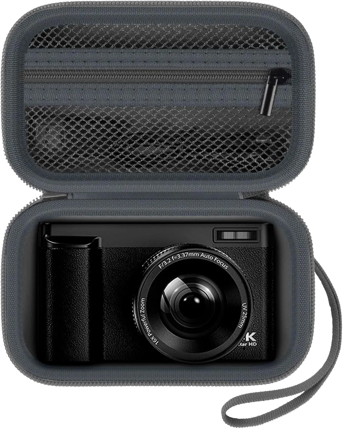 Digital Camera Case Compatible with TEBNGIHNM for Duluvulu for Oiadek for zheozeig for Zostuic for Toiauaha 4K Vlogging Camera. Storage Holder Bag for Canon PowerShot (Box Only)- Grey