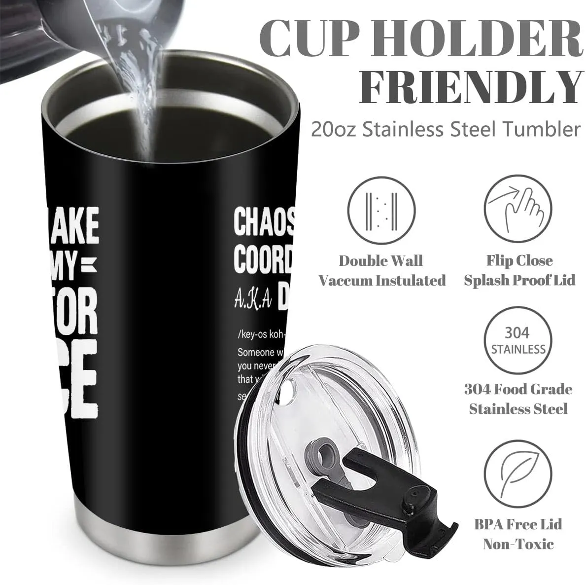 Director Gifts Tumbler, 20oz Stainless Steel Travel Coffee Mug for Band, Art Theater Movie Film, Program Director, Boss Appreciation