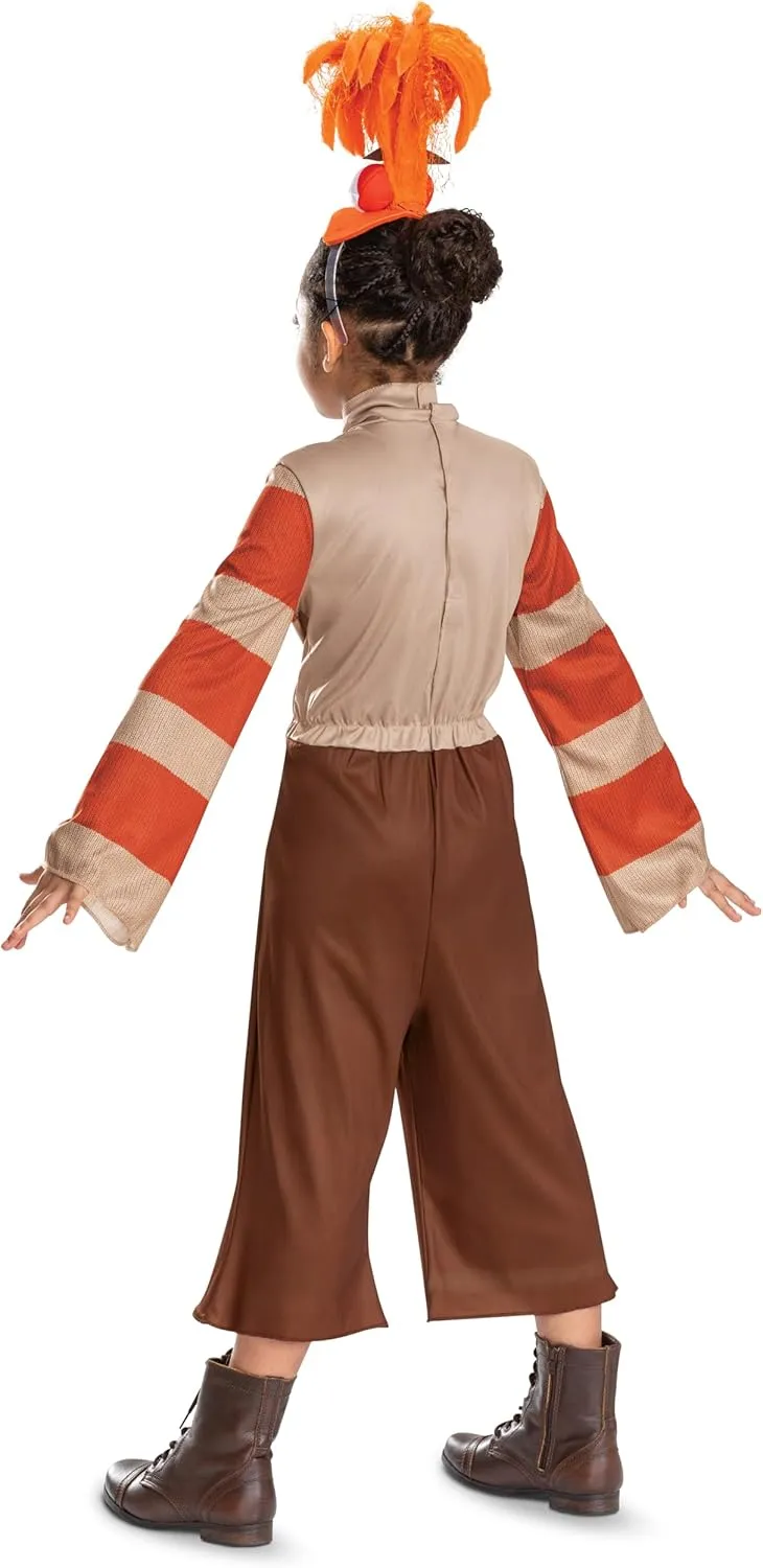 Disguise Girls Inside Out Anxiety Costume for Kids, Official Inside Out Halloween Costume and Headpiece