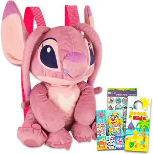 Disney Lilo & Stitch Angel Plush Bag Set for Kids - 16" Angel Plush Doll with Carrying Straps Plus Stitch Stickers & More | Lilo & Stitch Gifts