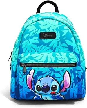 Disney Lilo & Stitch Blue Tropical Leaves Mini Backpack MULTI NONE