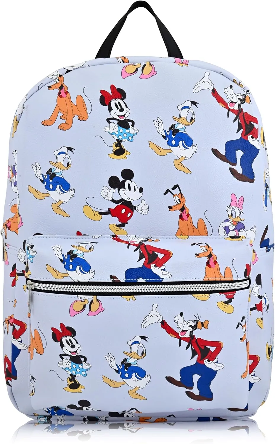 Disney Minnie Mouse Backpack for Women, Men, Unisex | Cute PU Leather Large Mickey and Friends Travel Backpack Purse Shoulder Purse | Minnie Mouse Bag and Minnie Mouse Accessories