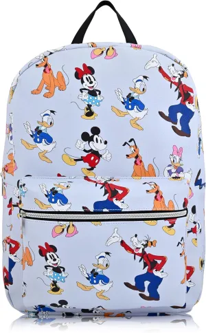 Disney Minnie Mouse Backpack for Women, Men, Unisex | Cute PU Leather Large Mickey and Friends Travel Backpack Purse Shoulder Purse | Minnie Mouse Bag and Minnie Mouse Accessories
