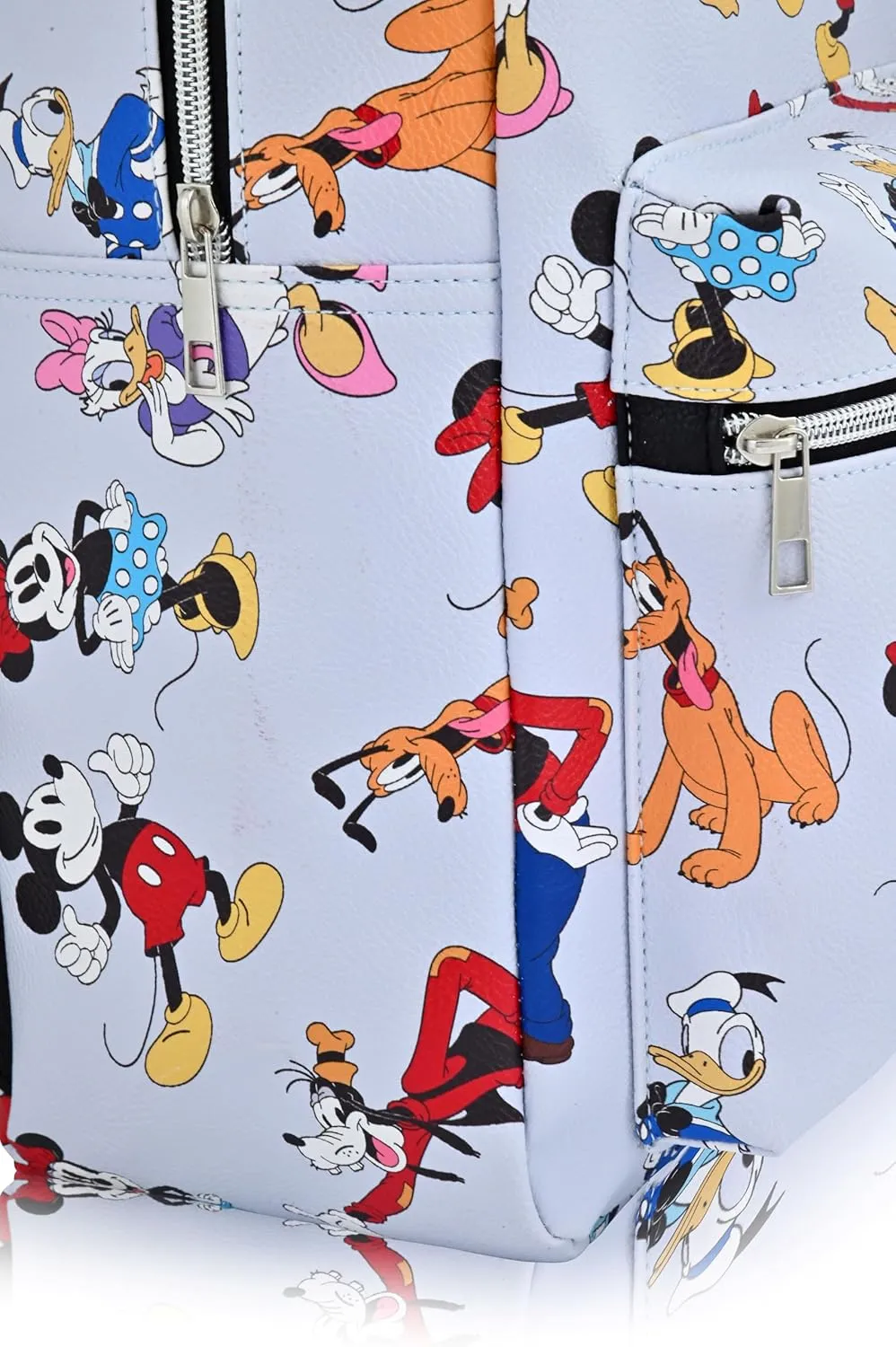 Disney Minnie Mouse Backpack for Women, Men, Unisex | Cute PU Leather Large Mickey and Friends Travel Backpack Purse Shoulder Purse | Minnie Mouse Bag and Minnie Mouse Accessories