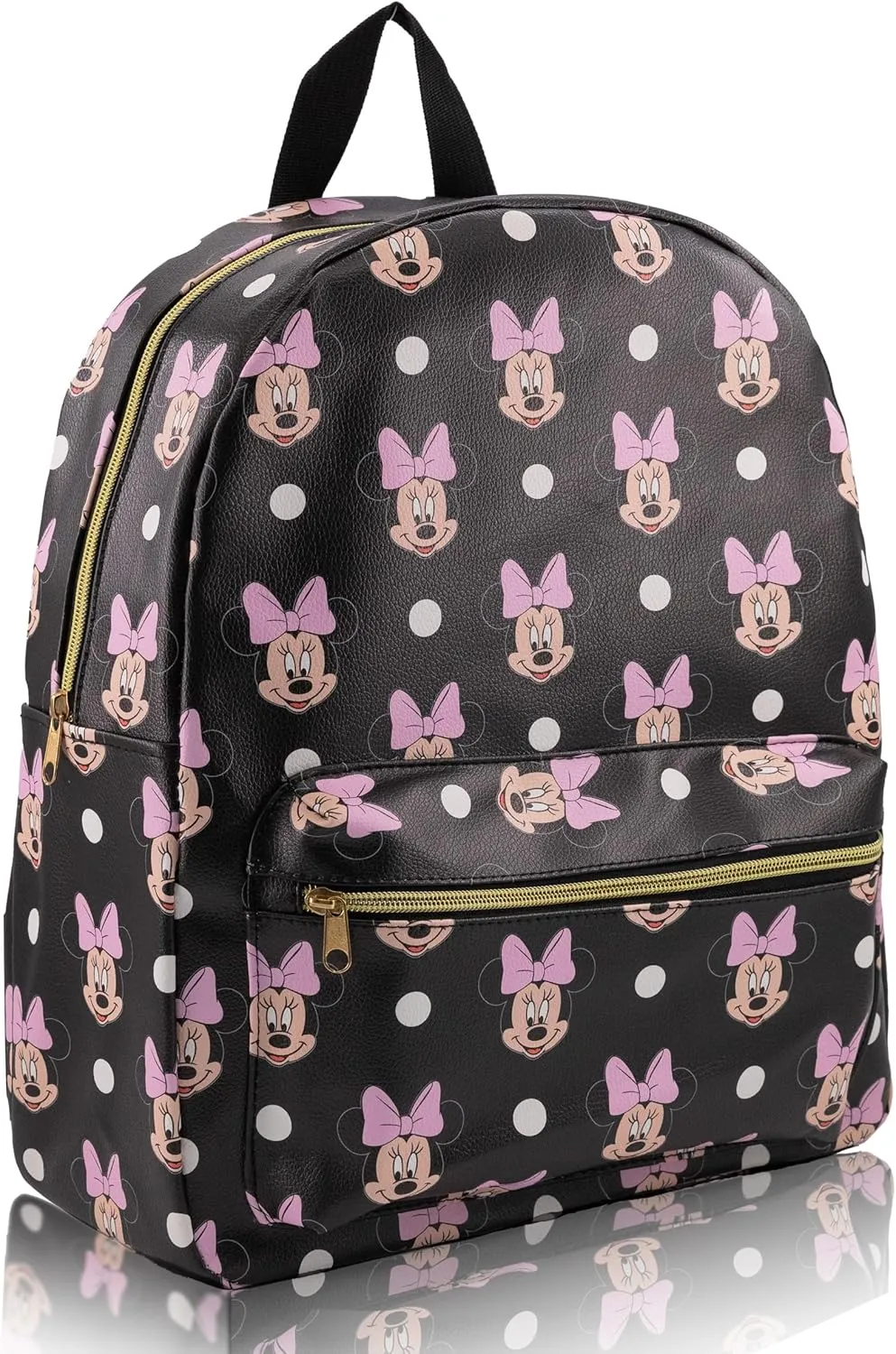 Disney Minnie Mouse Backpack for Women, Men, Unisex | Cute PU Leather Large Minnie Mouse Backpack Purse Shoulder Purse | Minnie Mouse Bag and Minnie Mouse Accessories