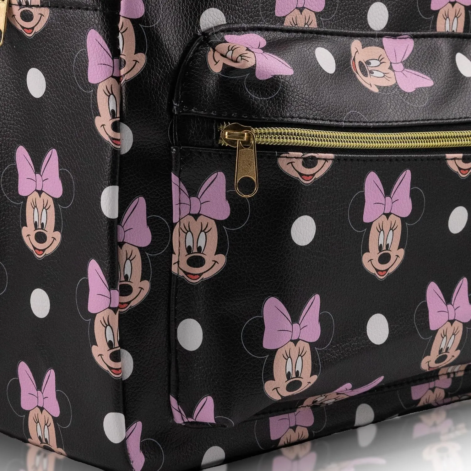 Disney Minnie Mouse Backpack for Women, Men, Unisex | Cute PU Leather Large Minnie Mouse Backpack Purse Shoulder Purse | Minnie Mouse Bag and Minnie Mouse Accessories