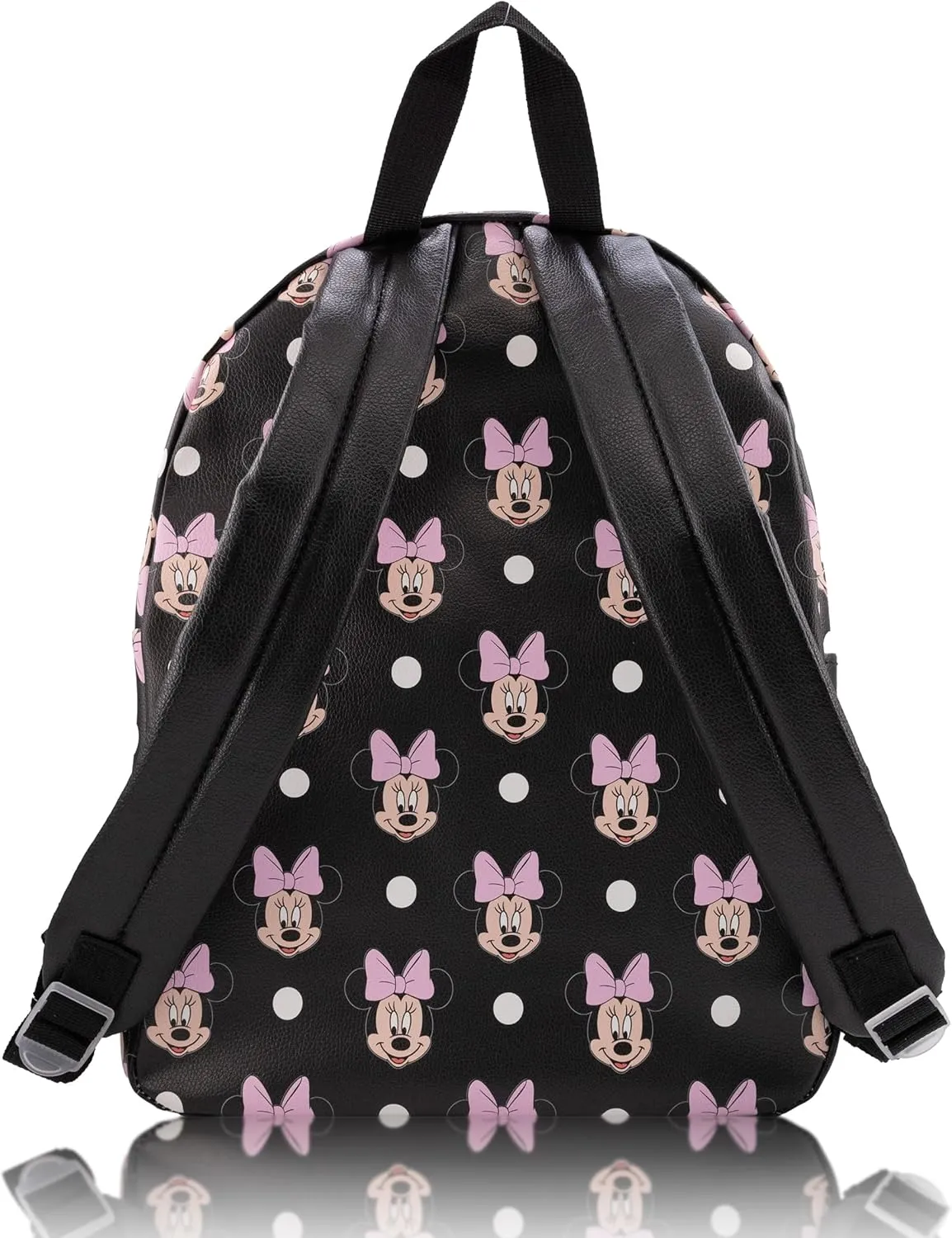 Disney Minnie Mouse Backpack for Women, Men, Unisex | Cute PU Leather Large Minnie Mouse Backpack Purse Shoulder Purse | Minnie Mouse Bag and Minnie Mouse Accessories