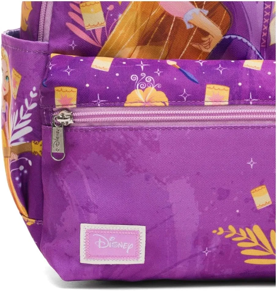 Disney Rapunzel Backpack for Girls Personalized Officially Licensed 13 Inch Travel Daypack Shoulder Bag with Custom Name