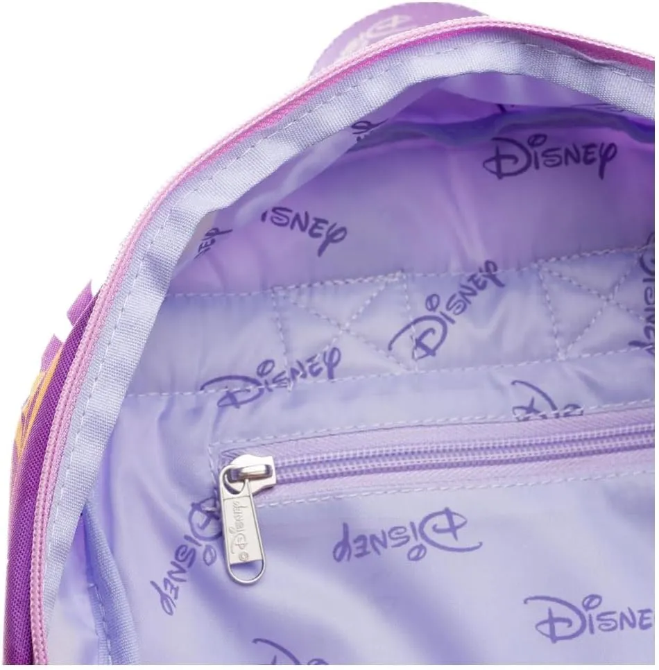 Disney Rapunzel Backpack for Girls Personalized Officially Licensed 13 Inch Travel Daypack Shoulder Bag with Custom Name