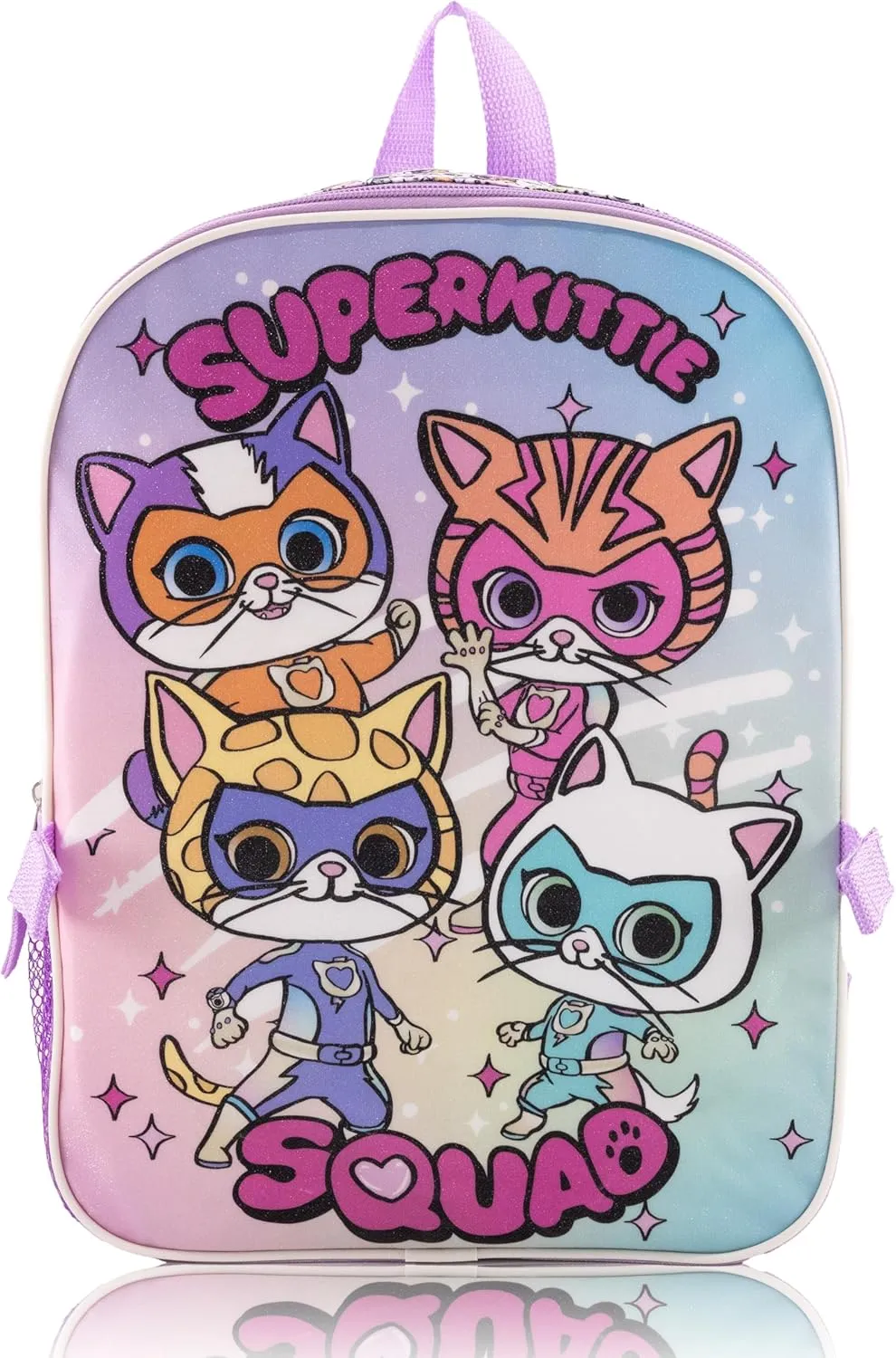 Disney SuperKitties Backpack With Lunch Box for Kids | Insulated Lunch Bag Lunch Box for Girls, Boys, Toddlers | 14" Backpack for School and Reusable Lunchbox