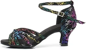 DKZSYIM Women's Latin Dance Shoes Ballroom Performance Shoes,Model NU-WZJ-CL