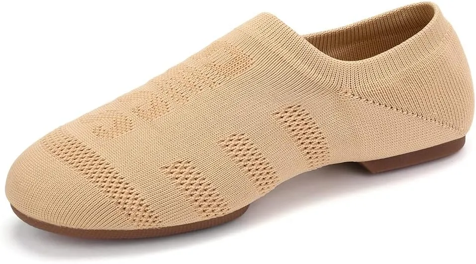 DKZSYIM Womens Latin Dance Shoes Close Toe Beginner Ballroom Dance Practice Shoes,Model 101