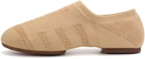 DKZSYIM Womens Latin Dance Shoes Close Toe Beginner Ballroom Dance Practice Shoes,Model 101